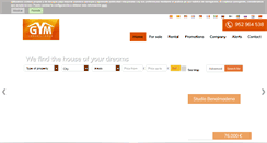 Desktop Screenshot of gyminmobiliaria.com