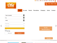 Tablet Screenshot of gyminmobiliaria.com